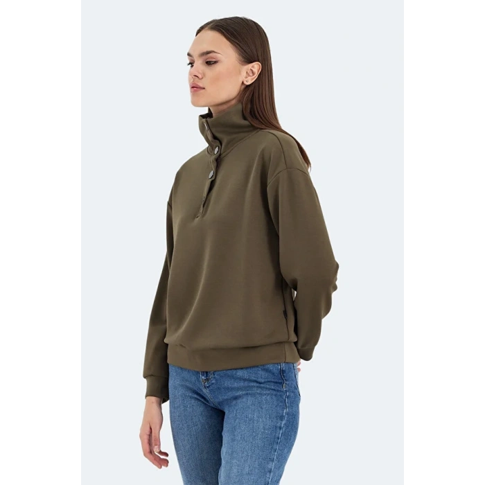 Slazenger Vidal ST24WK009-800 Sweat Haki