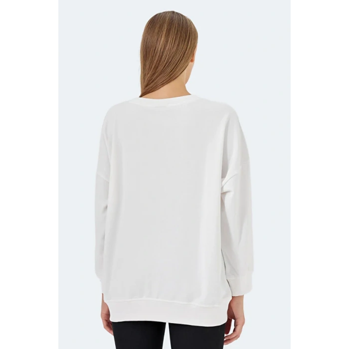 Slazenger Vikenti SW ST24WK037-000 Beyaz Sweatshirt