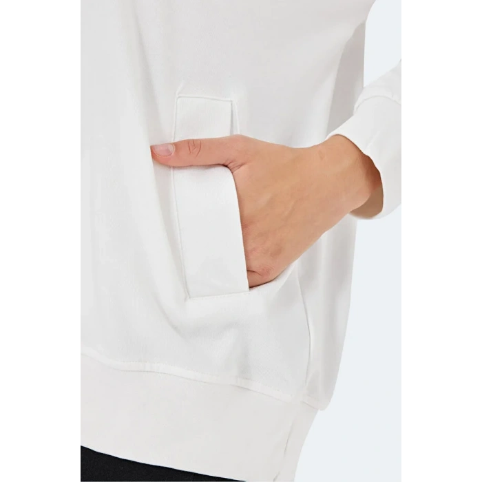 Slazenger Vikenti SW ST24WK037-000 Beyaz Sweatshirt