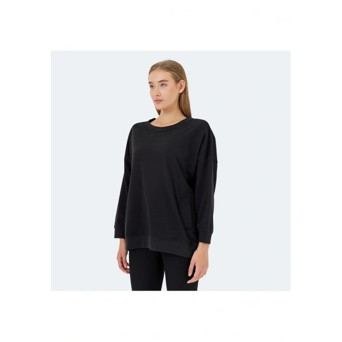 Slazenger Vikenti SW ST24WK037-500 Siyah Sweatshirt