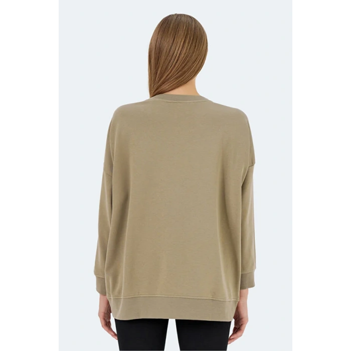 Slazenger Vikenti SW ST24WK037-808 Koyu Yeşil Sweatshirt