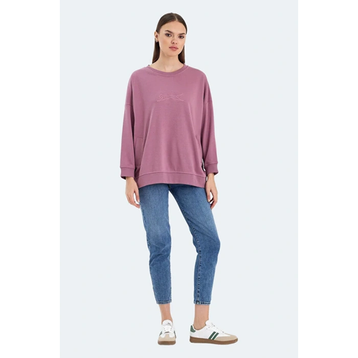 Slazenger Vikenti SW ST24WKO37-677 Gül Sweatshirt
