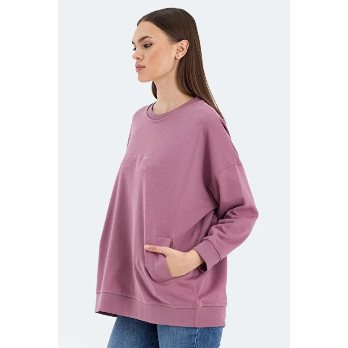 Slazenger Vikenti SW ST24WKO37-677 Gül Sweatshirt