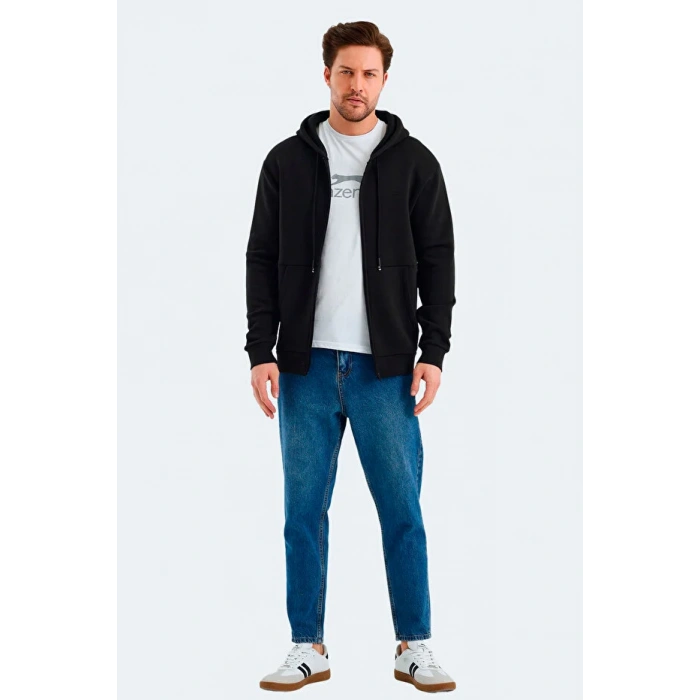 Slazenger Vonda ST24WE045-500 Siyah Kapşonlu Üst