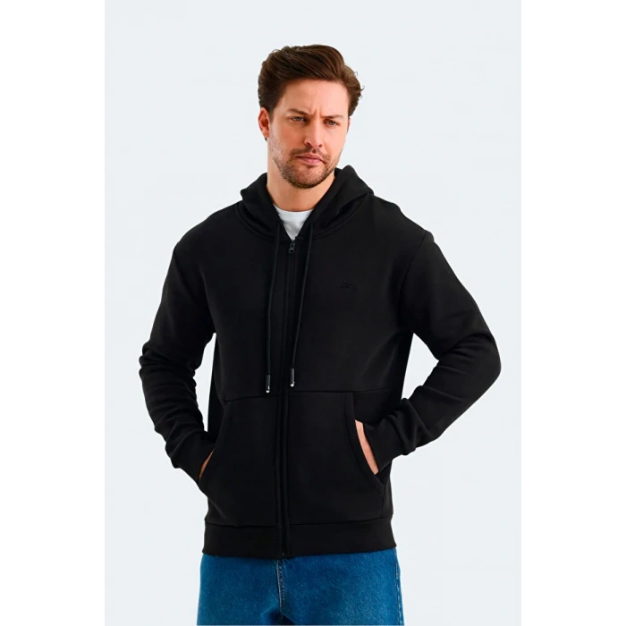 Slazenger Vonda ST24WE045-500 Siyah Kapşonlu Üst