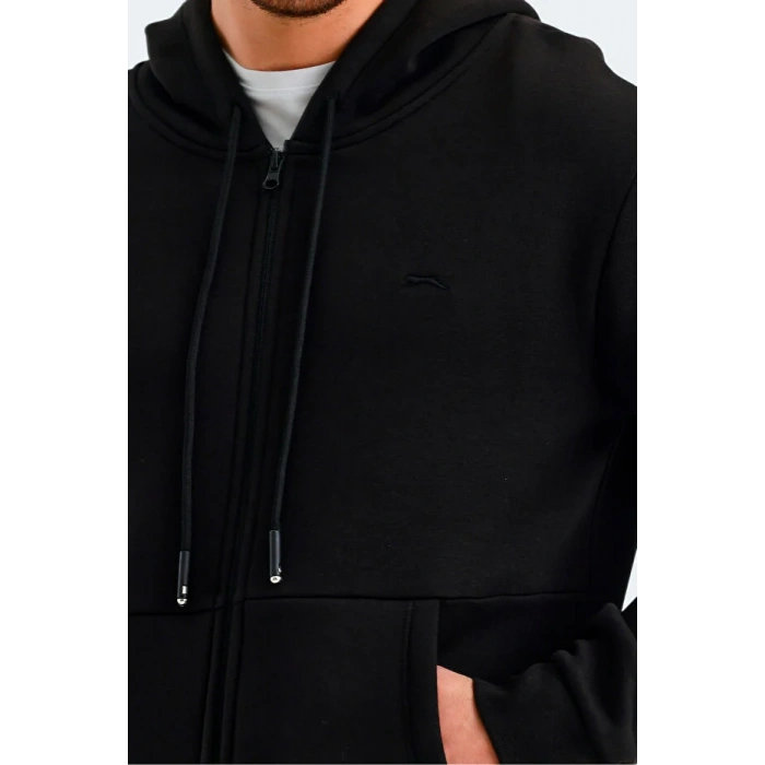 Slazenger Vonda ST24WE045-500 Siyah Kapşonlu Üst