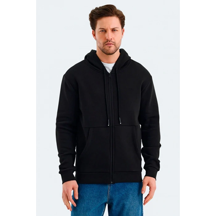 Slazenger Vonda ST24WE045-500 Siyah Kapşonlu Üst