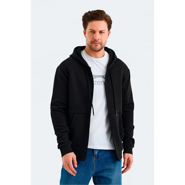 Slazenger Vonda ST24WE045-500 Siyah Kapşonlu Üst