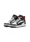 Puma Rebound v6 392326-24 Siyah Beyaz Kırmızı