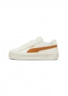 Puma Smash Platform 390758-12 Beyaz/Caramel