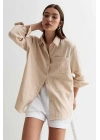 SeeH SH158 Müslin Gömlek Bej