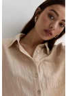 SeeH SH158 Müslin Gömlek Bej