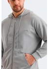 Slazenger Valter ST24WE049-200 Gri Sweatshirt
