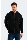 Slazenger Valter ST24WE049-500 Siyah Sweatshirt