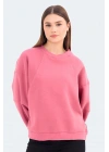 Slazenger Via ST24WK012-677 Gül Sweatshirt