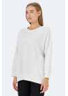 Slazenger Vikenti SW ST24WK037-000 Beyaz Sweatshirt