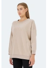 Slazenger Vikenti SW ST24WK037-120 Bej Sweatshirt
