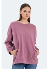 Slazenger Vikenti SW ST24WKO37-677 Gül Sweatshirt
