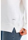 Slazenger Virtue ST24WK021-000 Beyaz Sweatshirt