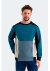 Slazenger Vitali ST24WE054-825 Mavi Sweatshirt