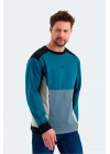 Slazenger Vitali ST24WE054-825 Mavi Sweatshirt
