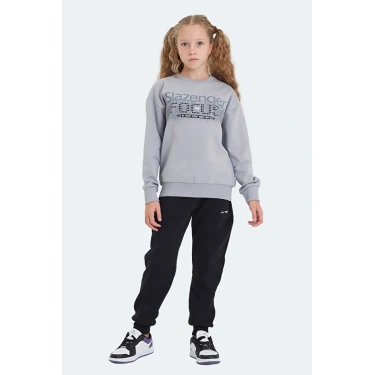 Slazenger LAST ST24WC002-280 Sweat Taş Gri