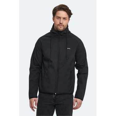 Slazenger ST23JE036-500 Rangi Kapüşonlu Mont Siyah