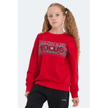Slazenger LAST ST24WC002-600 Sweat Kırmızı