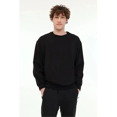 LUMBERJACK SN75 NECK SW 6PR SİYAH SWEATSHİRT