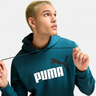 Puma ESS+2 Col Big Sweatshirt 586764-08 K.Yeşil