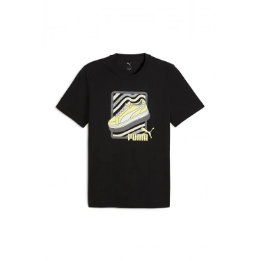 Puma Graphic Tee 688033-01 T-Shirt Siyah