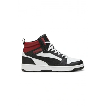 Puma Rebound v6 392326-24 Siyah Beyaz Kırmızı