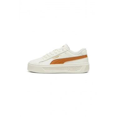 Puma Smash Platform 390758-12 Beyaz/Caramel