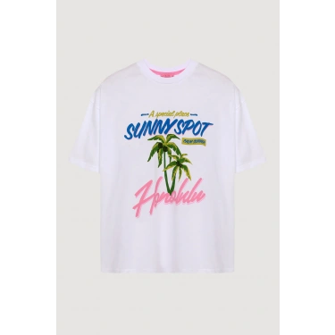 Quzu 25YTSH00493 T-Shirt Beyaz