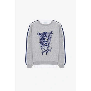 QUZU 26KSWT01335 SWEATSHİRT GRİ