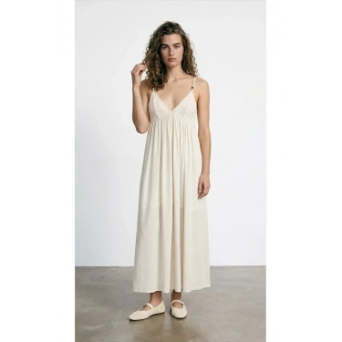 QUZU 26YELB02186 ELBİSE BEJ