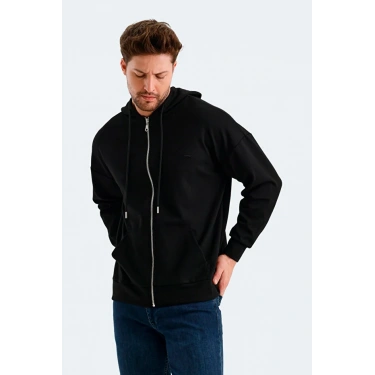 Slazenger Valter ST24WE049-500 Siyah Sweatshirt