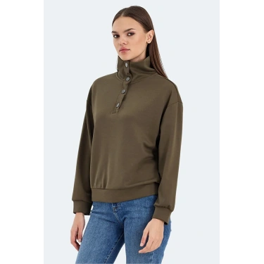 Slazenger Vidal ST24WK009-800 Sweat Haki