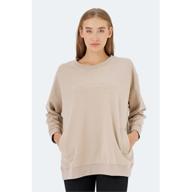 Slazenger Vikenti SW ST24WK037-120 Bej Sweatshirt