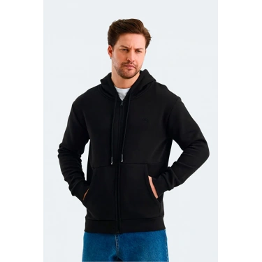 Slazenger Vonda ST24WE045-500 Siyah Kapşonlu Üst