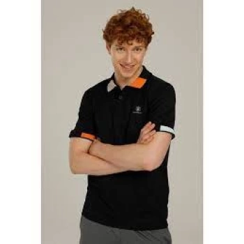 Ct629 Nelly Polo T-shırt Siyah Erkek T-shirt CT629 NELLY POLO T-SHIRT