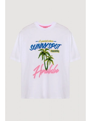 Quzu 25YTSH00493 T-Shirt Beyaz