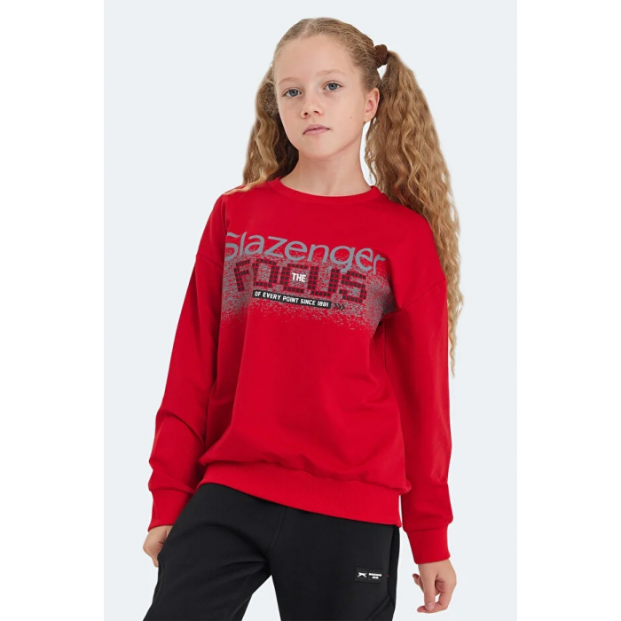 Slazenger LAST ST24WC002-600 Sweat Kırmızı