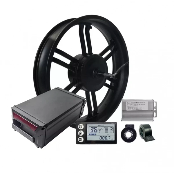 36 Volt 500 Watt Arka fatbike çelik jant 20 inç Elektrikli Bisiklet Dönüşüm Kiti.