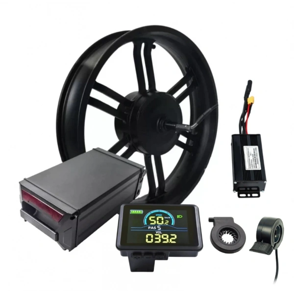 36 Volt 500 Watt Ön fatbike çelik jant 20 inç Elektrikli Bisiklet Dönüşüm Kiti.