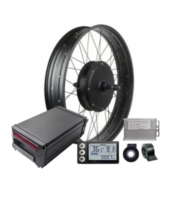 48 Volt 1200 Watt Fatbike Ön Tel Jant Elektrikli Bisiklet Dönüşüm Kiti