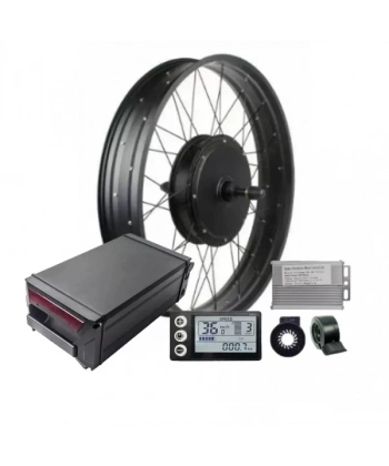60 Volt 2000 Watt Fatbike Arka Tel jant Elektrikli Bisiklet Dönüşüm Kiti
