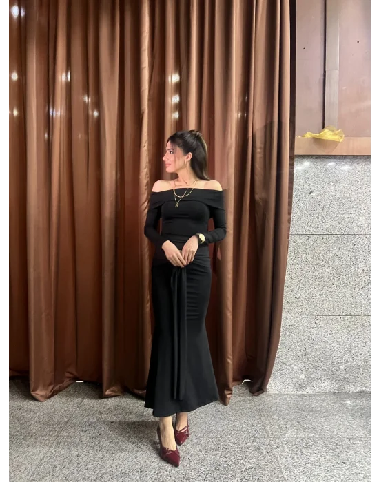 AFFLECK Maxi Elbise SİYAH