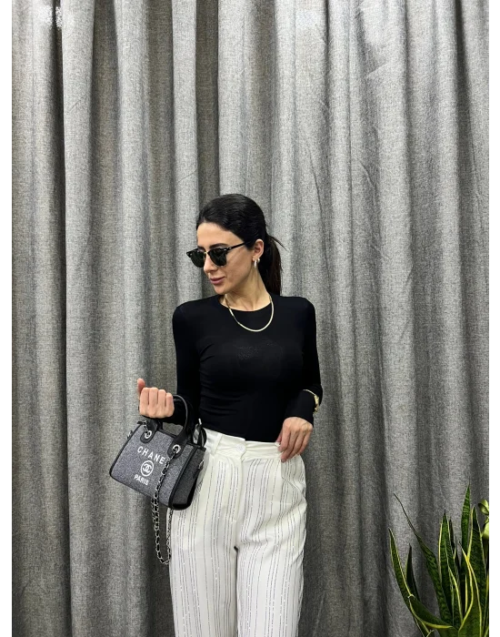 BADIYY PENYE KUMAS LİKRALI SİYAH