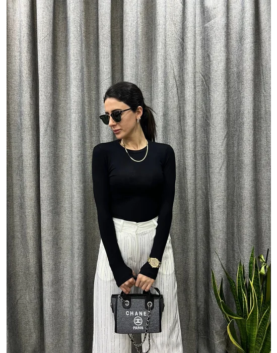 BADIYY PENYE KUMAS LİKRALI SİYAH